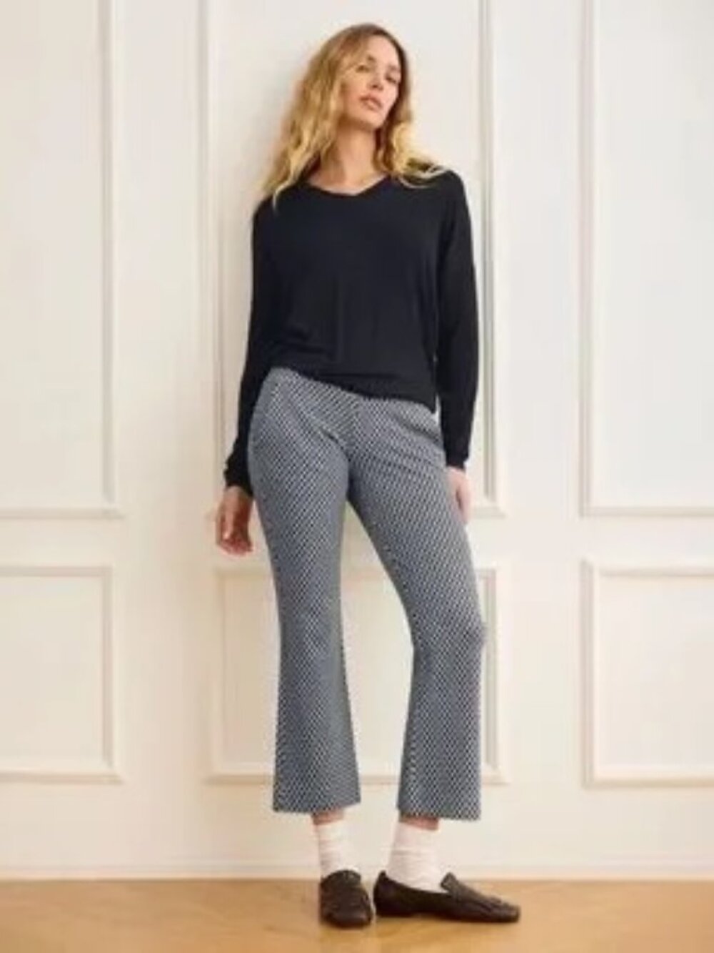 Mod Crop Pull On Pants